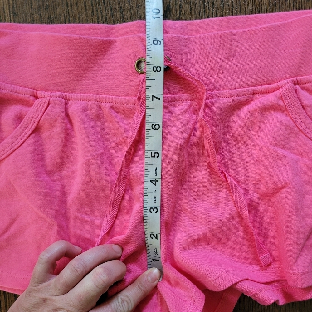 OP Pink Drawstring Waist Casual Short Shorts Size Junior's Medium 7/9 - Picture 4 of 7